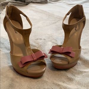 Tan classy dress heels✨